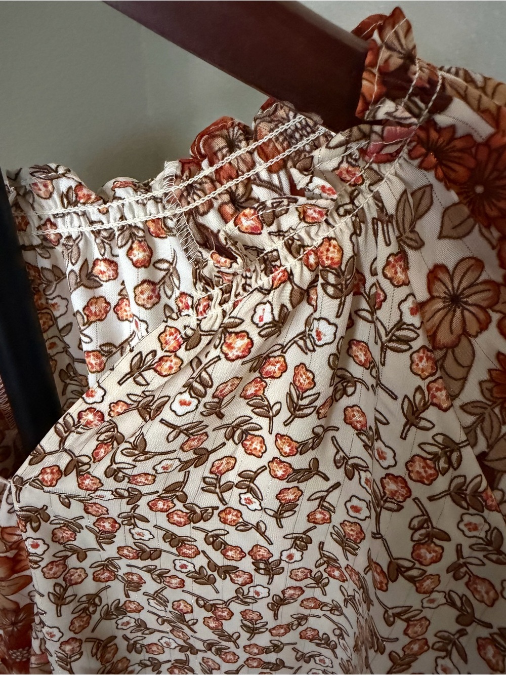 Umgee mixed print blouse size large - Picture 6 of 10